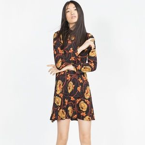 Printed Zara Flounce Dress